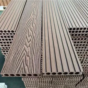 High Quality WPC Decking Hard Wearing Co-Extruded Swimming Pool Wood Composite Panels Waterproof Patio WPC Outdoor Decking