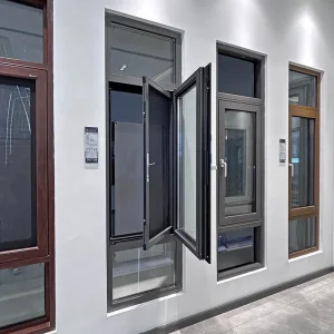 Thermal Break Aluminum Sound Heat Insulated Glass Hurricane Impact Windows