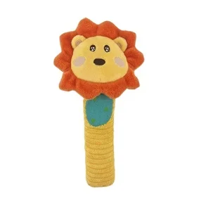 Small Hand Rock Baby Toys Stuffed Animal Baby Soft Plush Gripping Rattles with BB for Newborns
