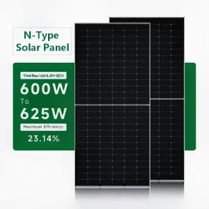 Painel Solar Bifacial de Vidro Mono N-Type