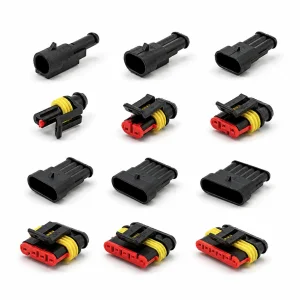 282103-1, 282079-1, 282104-1, 282080-1, 282105-1, 282087-1, 1-6 Conector Automotriz Femenino de Pin Fale PA66 Fábrica Mayorista de Carcasa de Receptáculo Impermeable
