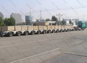 Gold-Hofer Type Platform Hydraulic Modular Truck Semi Trailer
