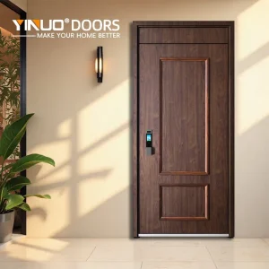 Exterior Steel Metal Door Weather Resistant with Sound Insulation 45dB