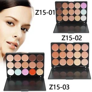 Factory Wholesale 15 Colors Concealer Cream Palette Nude Makeup Costom Private Label OEM ODM