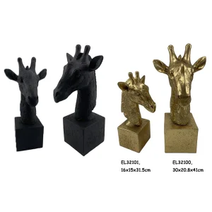 High-Quality Resin Arts & Crafts Table top Decoration Africa Giraffe head bust Figurines Deer   Exporter, Product