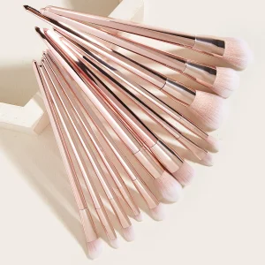 Rose Gold Vegan Custom Logo Private Label 12 Pcs Make up Brushes