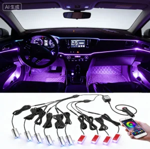 Smart Car Ambient Light Kit Music Sync RGB