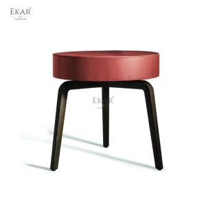 Ekar Vela Modern Luxury Nightstand Side Table with Storage for Premium Bedrooms and Homes for Apartments