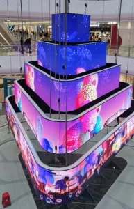 Advertising Curved LED Display Flexible LED Display P2.0, P2.5, P3, P4 Soft LED Video Screen