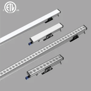 ETL Certification Aluminum Exterior Office Building Decoration Facade Lighting IP65 DMX RGB LED Linear Wall Washer Light