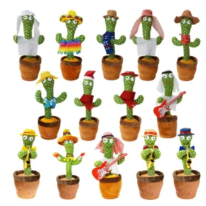 Lovely Talking Plush Writhe Cactus Toy