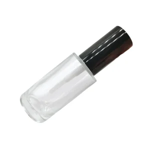 Export 30ml Essence Glass Bottle Cylindrical Transparent Cosmetic Bottle Embossed Silk Screen Spraying Daily Chemical Bottle