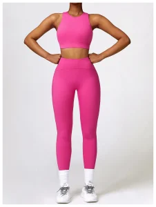 Conjunto de mallas deportivas ecológicas de secado rápido para mujeres, ropa de fitness para yoga