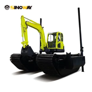 Mini Swamp Excavator Long Reach Amphibious Excavator for Nigeria