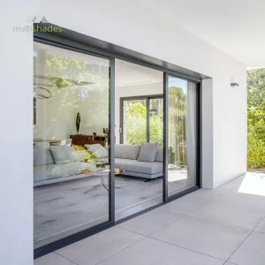 Minimalist Glass Aluminum Sliding Door American Narrow French Style Laminated Glass Customizable Design for Residential Commercial