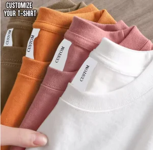 Wholesale Blank Plain T Shirt Custom Silk Screen Print DTG Digital Logo Brand Cotton Tshirt Basic Casual Men T-shirt For Men