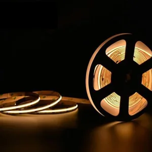 DC 12V COB LED Strip 320LEDs CRI90 Warm White IP20 8mm Flexible LED Strip Light 2700K Soft Warm White
