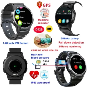 4G IP67 GPS watch tracker