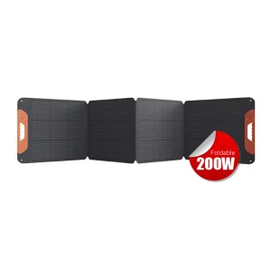 Panel Solar Monocristalino Plegable Sunway 200W Paneles Solares Plegables Portátiles con ETFE Viene con Estación de Energía 12V