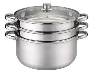Induction Stainless Steel Steamer Set Sustainable Kitchen Pot Set