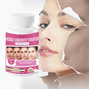 OEM Private Label Formula Beauty Supplements 2000mg 5000mcg Skin Lightening Capsules with Antioxidant Function Wholesale