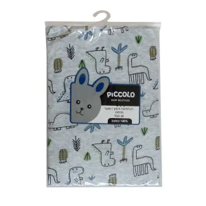 Soft and Breathable 100% Cotton Muslin Printed Crib Fitted Sheet Baby Fitted Sheet Manufacturer