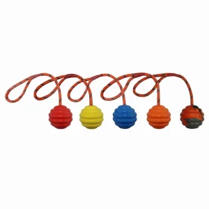 K9 Training Ball With Rope Exercise and Reward Toy for Dogs Indestructible Dog Toy Ball