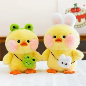 Osito de peluche grande para niños, animal kawaii, pato suave, muñecos de peluche