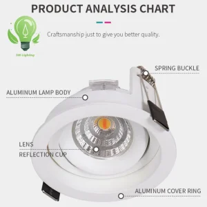 LED Downlight CCT Dimmable Ceiling Lamp