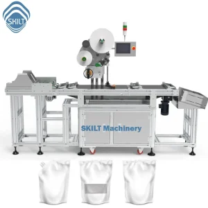 High-Speed Top Side Labeling Machine System for Pouch Bags
