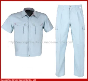 Custom Made High Quality Summer Short Sleeve Working Uniform for Men Workwear (W359)
