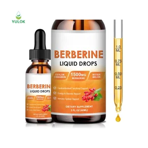 Hot Sale Natural Plant Extract Berberine Liquid Drops for Digestive Health Support