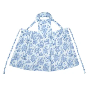 Retro French Style Thick Cotton Simple Sleeveless Flowers Leaves Grass Household Kitchen Hand Towel Overclothes Apron