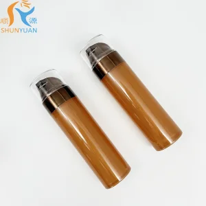 125ml Skincare Packaging 125ml Brown Luxury Makeup Bottle Skincare Packaging Set