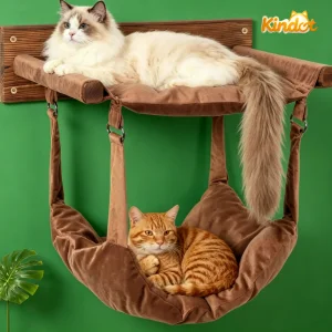 Wooden Wall-Mounted Cat Climbing Rack