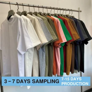 Custom Logo T Shirt High Quality Tshirt Clothing Tshirts Screen Print Oversized Heavy 280 Grams Plain Cotton Clothes