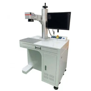50W Fiber Laser Marking Machine with EZCAD Controller for Hardware Manufacturing and Metal Processing