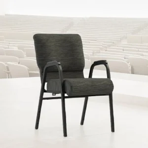 China Wholese Stacking Church Chair Auditorium Seating 22 Inch Wide with Arms (ZG13-009)