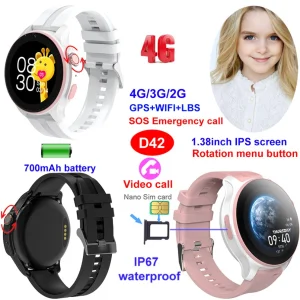4G kids security fashion sport watch