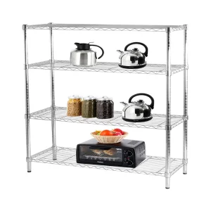 AMJ Heavy Duty Carbon Steel Metal Nsf Approval 4 Tier Storage Wire Shelving Shelf