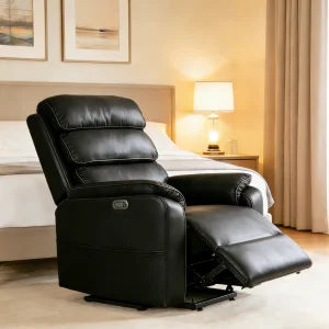 Modern Lift Chair for Elderly with Power Recliner Stand up Motorized Wood Frame Senior Assist Home Furniture