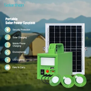 Sistema Completo de Energia Solar 60 Banco de Energia Solar Bateria de Lítio Solar Sistema de Iluminação Solar para Casa