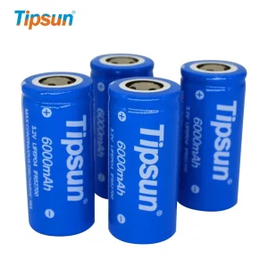 Tipsun 32650 6000 mAh LiFePO4 Cell