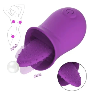 ODM Amazon Rose Tongue Wireless 10 Strong Vibration Modes Modes Clitoral Tongue Vibrator Exporters, Product