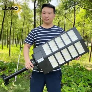 2025 Best Selling Outdoor Waterproof IP65 Road Lamp Integrated 600W 800W 1000W 1200W All in One LED Solar Street Light