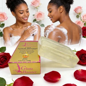 Strong Whitening Black Skin Soap Glutathione &amp; Alpha Arbutin Exfoliating Purifying Nourishing Skin Care Products