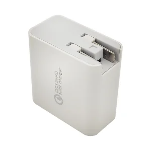 High quality multifunction folding Gan 30W PD and QC3.0 wall charger PD plug adapter for smart Phone