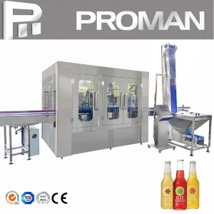 Stable 4, 000 Bph Automatic Pet Glass Bottle Production Beverage Making Drinking Juice Bottling Plant Carbonated CO2 Water Packing Washing Filling Capping Line