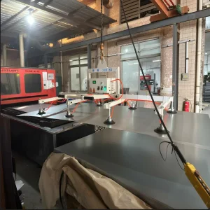 90degree Turn Over Glass Panel Vacuum Suction Laser Feeding System