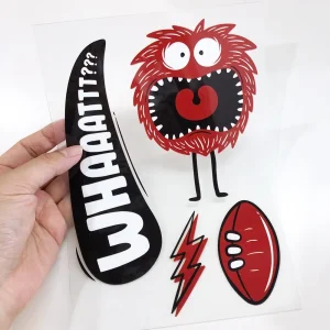 Cheap Price Tagless Label Custom Monster Heat Transfer Logo